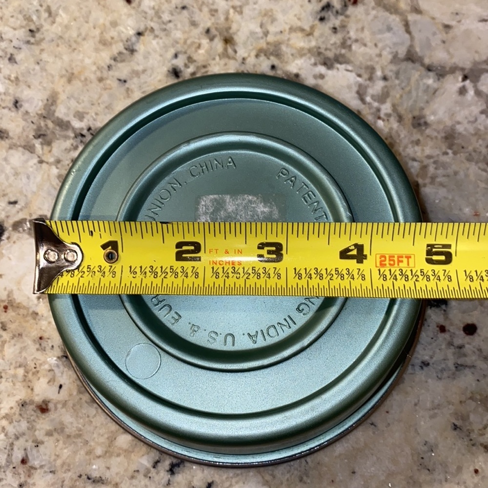 Sage Green pet food water bowl with Brown paw prints 🐾​​ - Picture 6 of 6